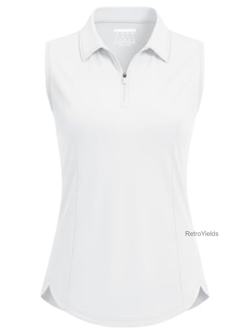 Sleeveless 1/4 Zip Golf Polo Tank Top UPF 50+ Quick Dry Stretch